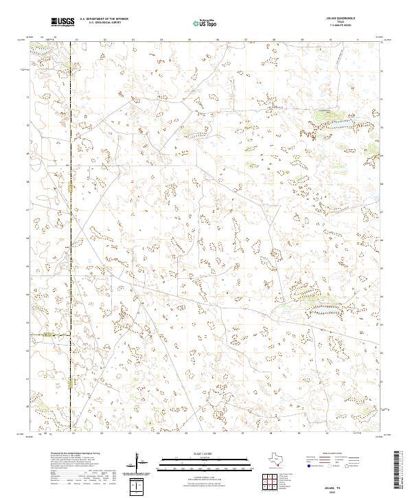 US Topo 7.5-minute map for Julian TX