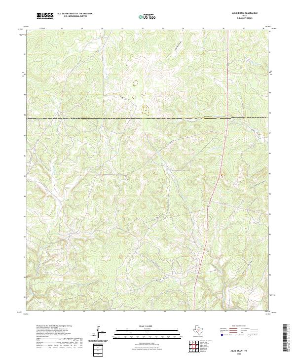 US Topo 7.5-minute map for Julio Draw TX
