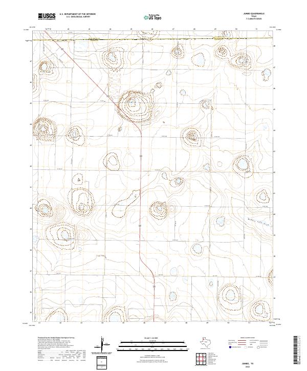 US Topo 7.5-minute map for Jumbo TX