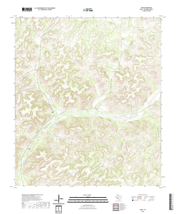 US Topo 7.5-minute map for Juno TX