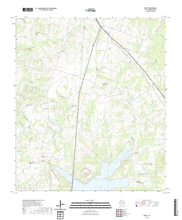 US Topo 7.5-minute map for Keith TX