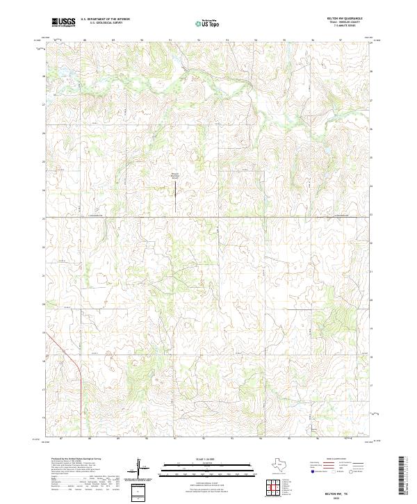US Topo 7.5-minute map for Kelton NW TX