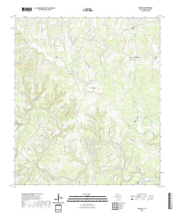 US Topo 7.5-minute map for Kendalia TX