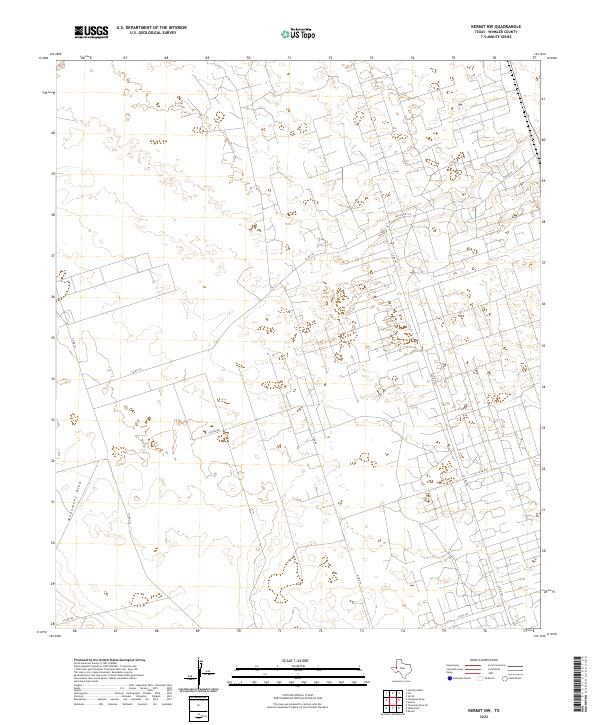 US Topo 7.5-minute map for Kermit NW TX