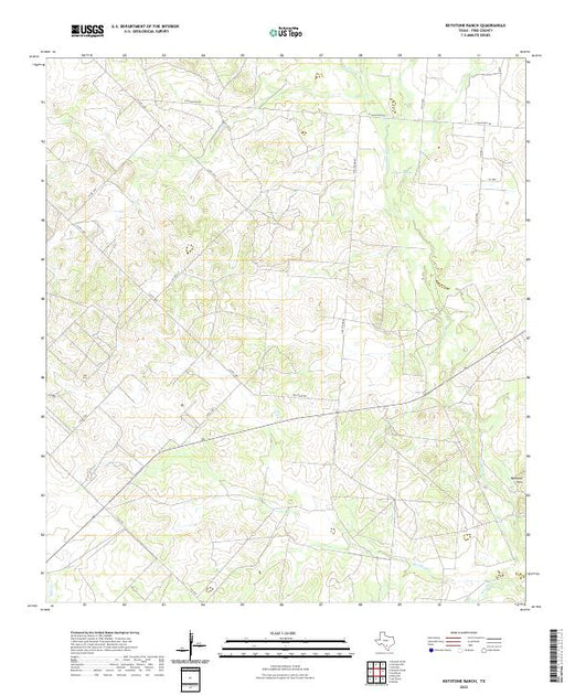 US Topo 7.5-minute map for Keystone Ranch TX – American Map Store