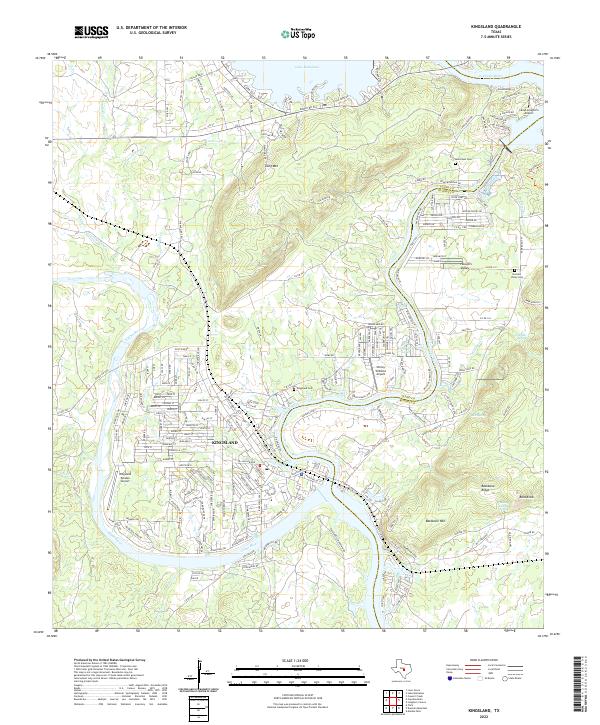 US Topo 7.5-minute map for Kingsland TX