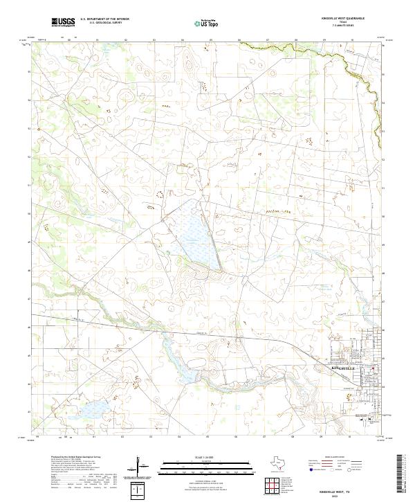 US Topo 7.5-minute map for Kingsville West TX