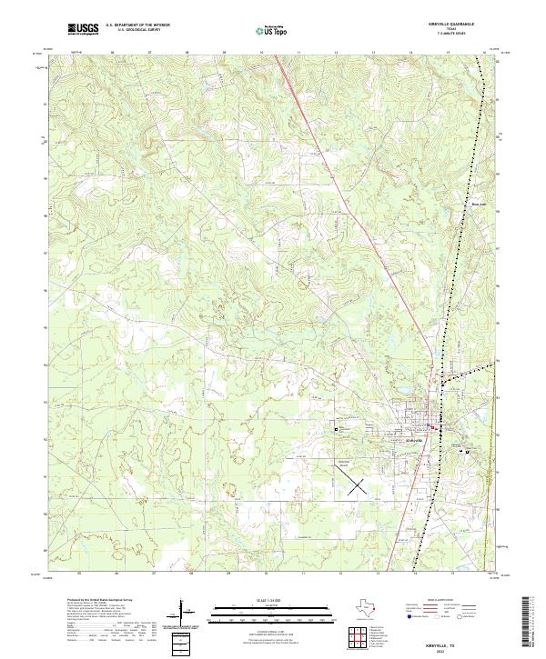 US Topo 7.5-minute map for Kirbyville TX