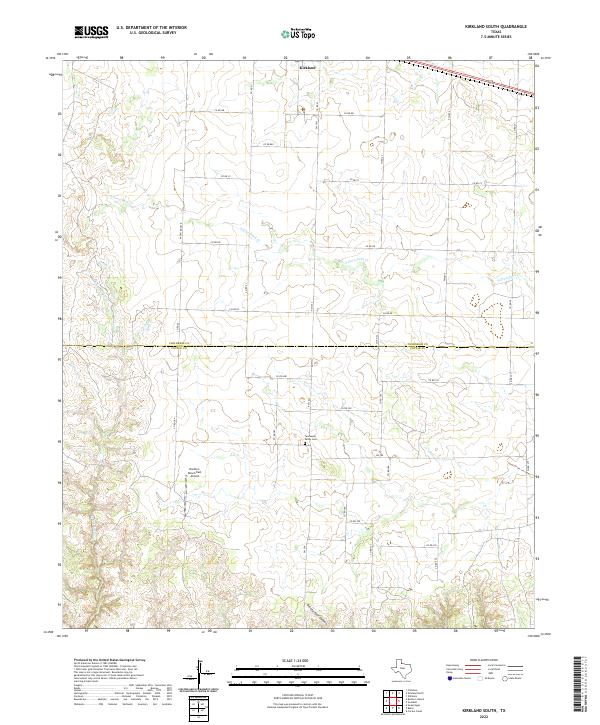 US Topo 7.5-minute map for Kirkland South TX