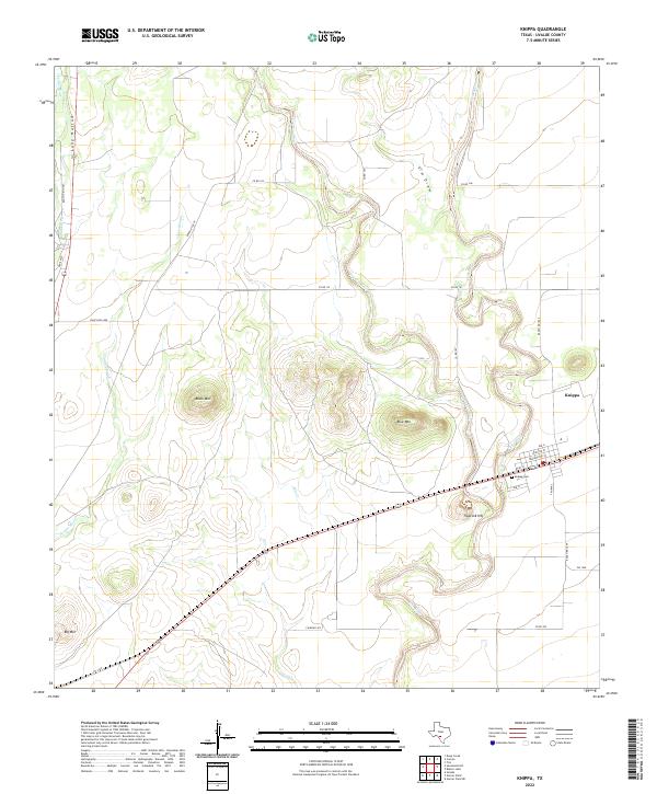 US Topo 7.5-minute map for Knippa TX
