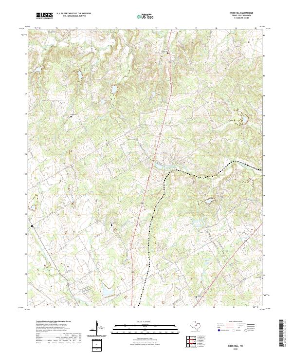 US Topo 7.5-minute map for Knob Hill TX