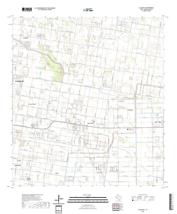 US Topo 7.5-minute map for La Blanca TX