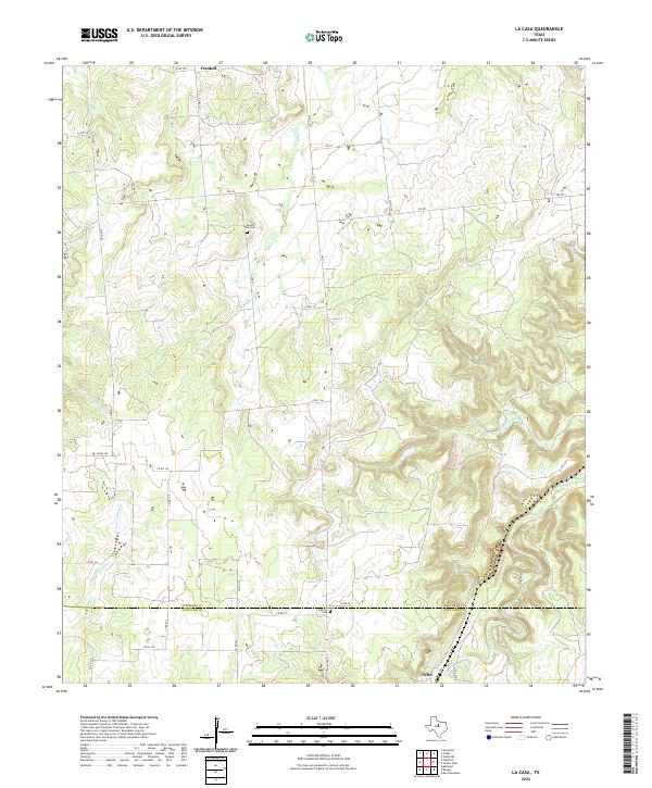 US Topo 7.5-minute map for La Casa TX