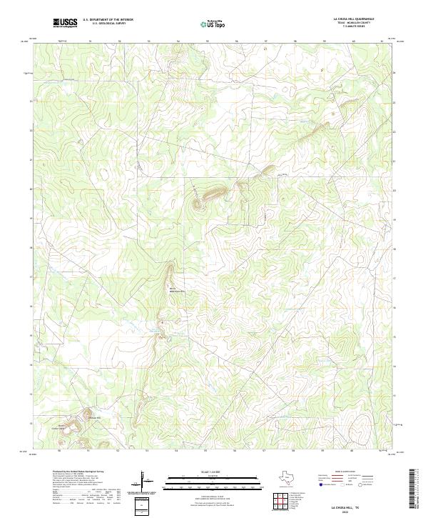 US Topo 7.5-minute map for La Chusa Hill TX