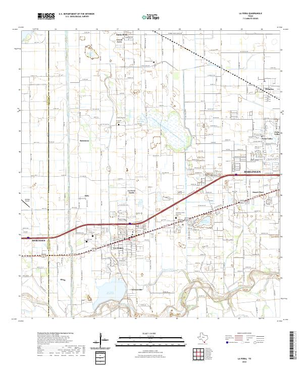 US Topo 7.5-minute map for La Feria TX
