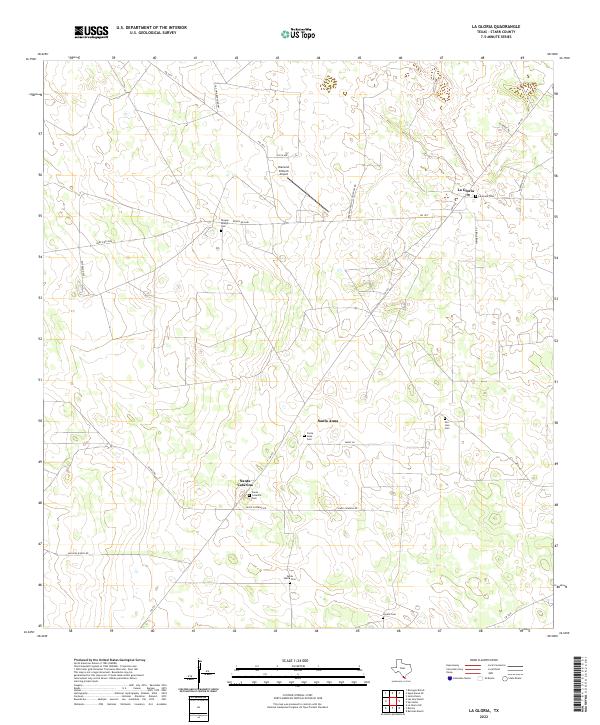 US Topo 7.5-minute map for La Gloria TX