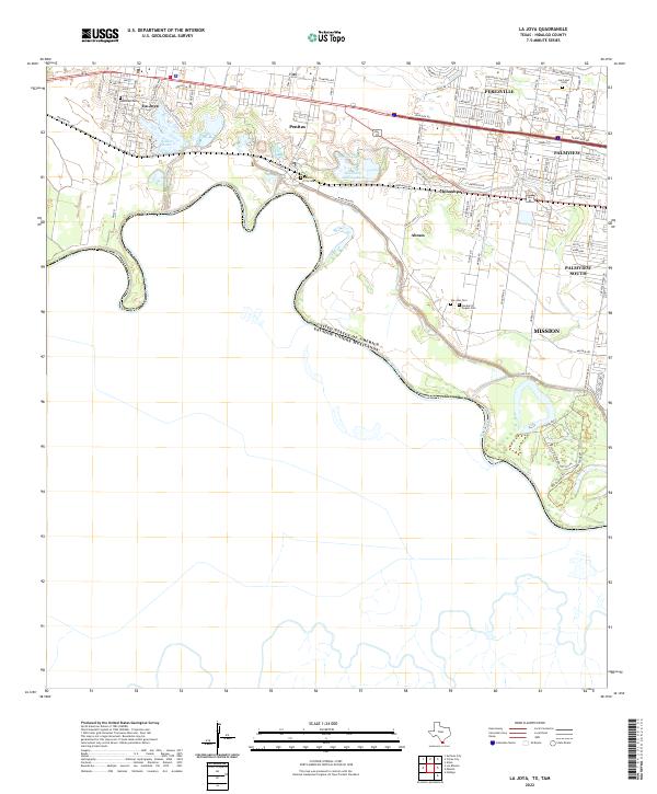 US Topo 7.5-minute map for La Joya TXTAM