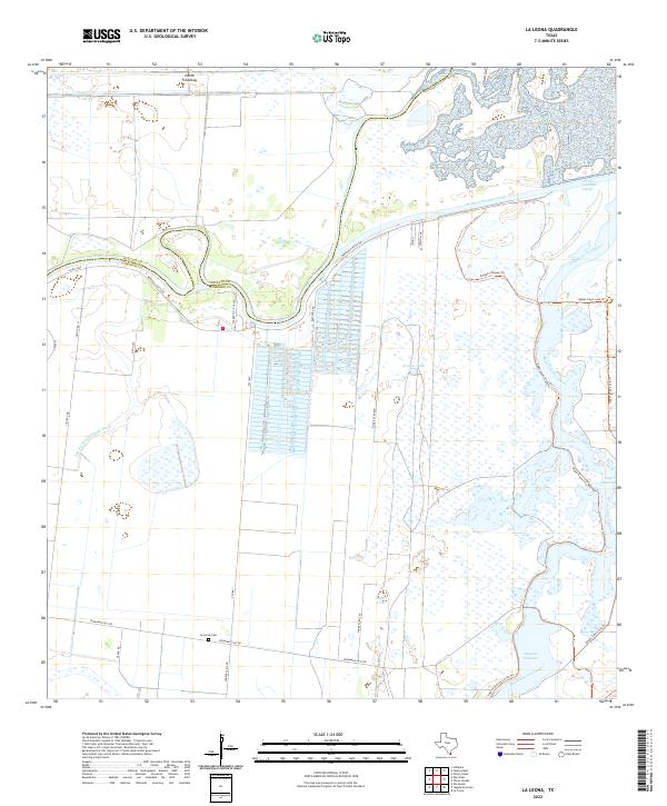 US Topo 7.5-minute map for La Leona TX