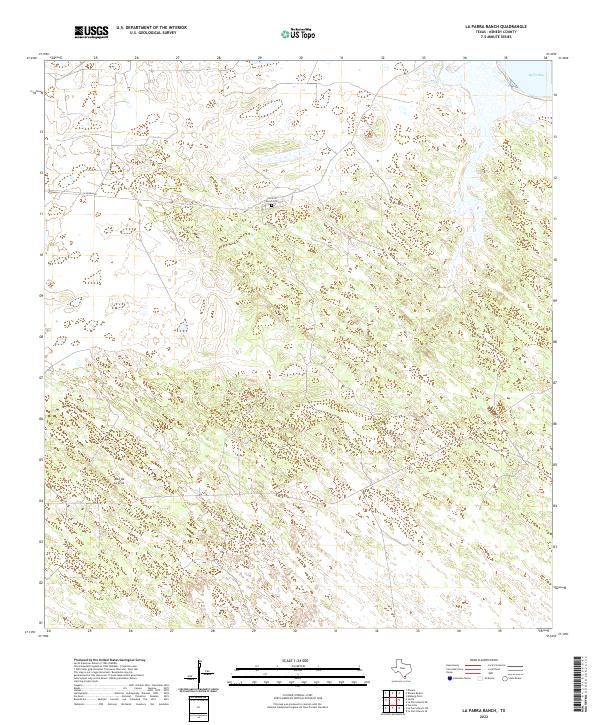 US Topo 7.5-minute map for La Parra Ranch TX