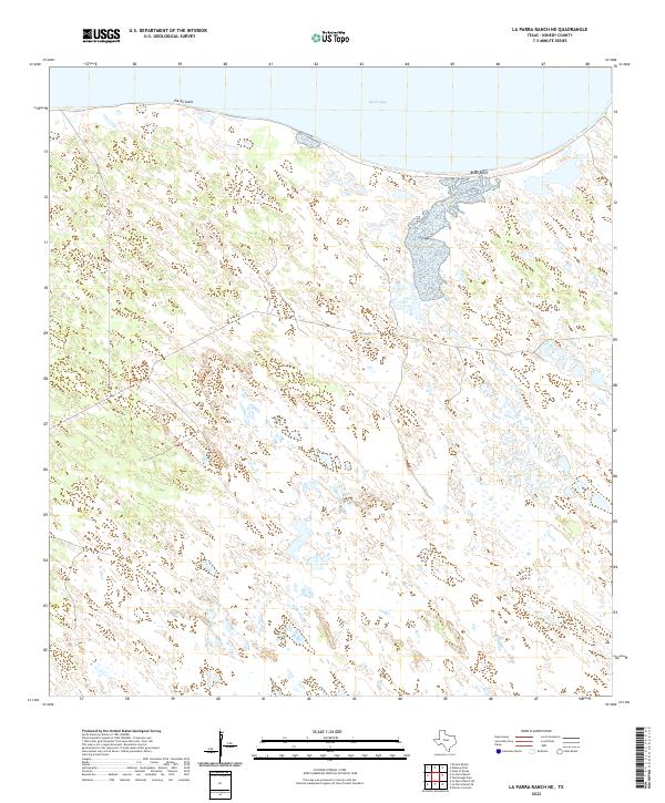 US Topo 7.5-minute map for La Parra Ranch NE TX
