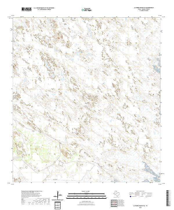 US Topo 7.5-minute map for La Parra Ranch SE TX