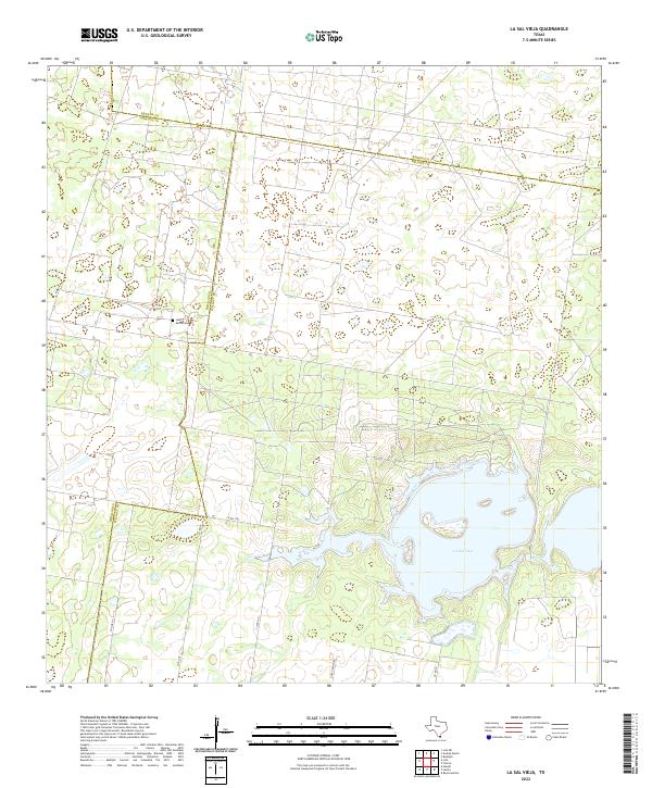 US Topo 7.5-minute map for La Sal Vieja TX
