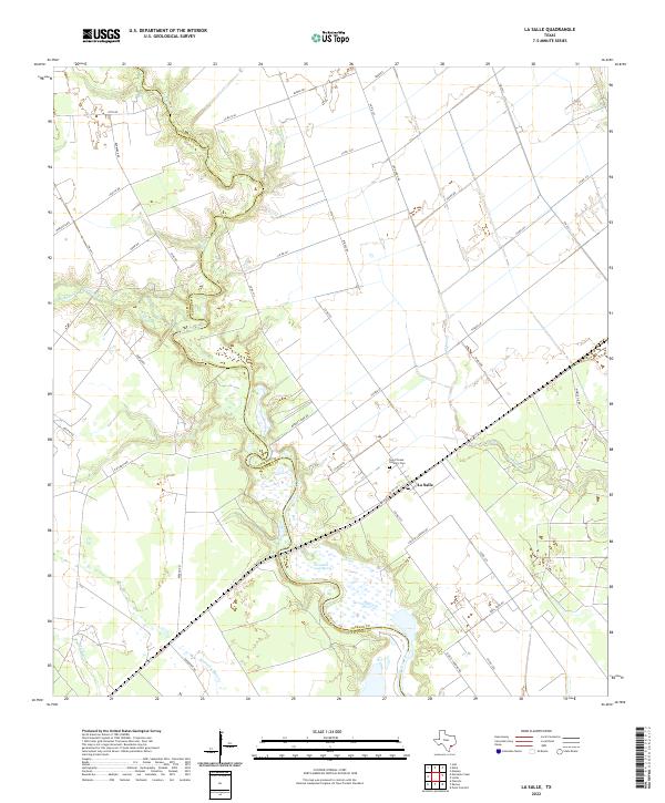 US Topo 7.5-minute map for La Salle TX