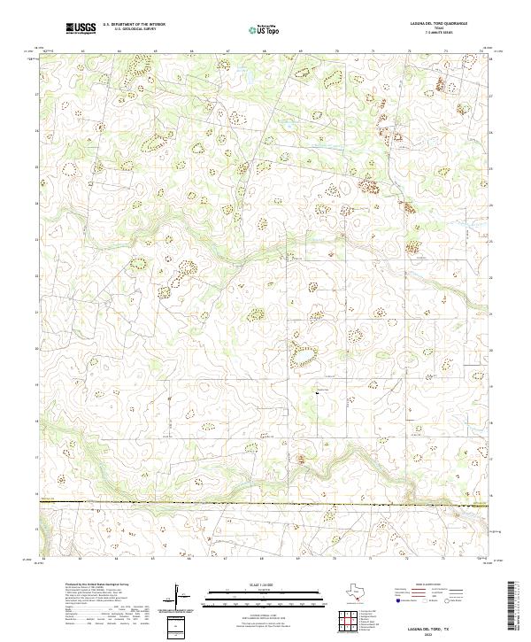 US Topo 7.5-minute map for Laguna Del Toro TX