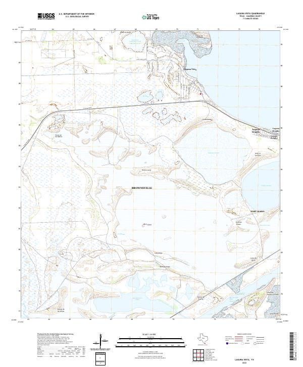 US Topo 7.5-minute map for Laguna Vista TX