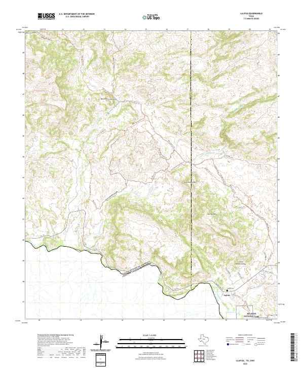 US Topo 7.5-minute map for Lajitas TXCHH