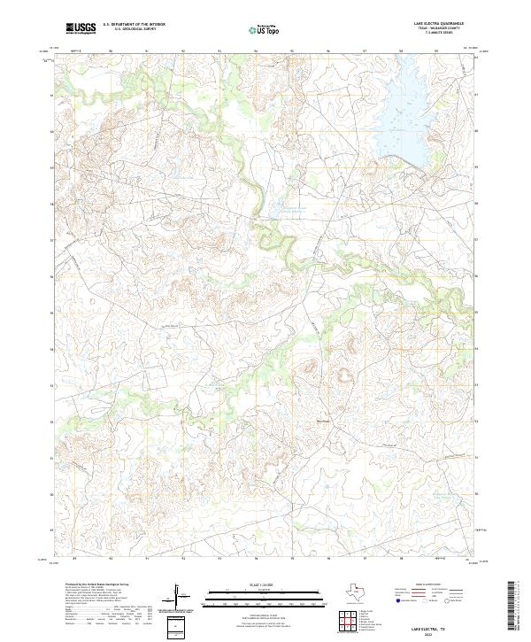 US Topo 7.5-minute map for Lake Electra TX