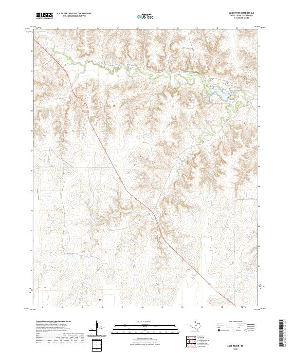 US Topo 7.5-minute map for Lake Fryer TX