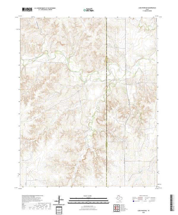 US Topo 7.5-minute map for Lake Fryer NE TX