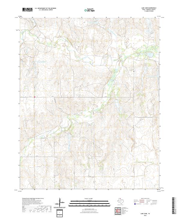 US Topo 7.5-minute map for Lake June TX