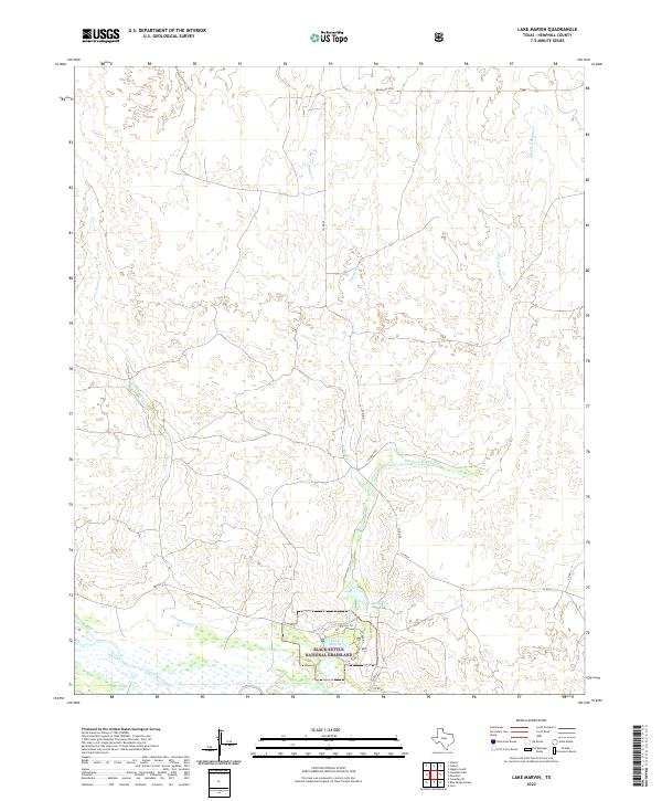 US Topo 7.5-minute map for Lake Marvin TX