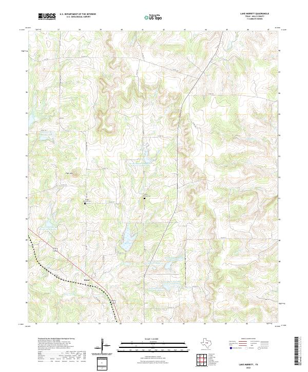 US Topo 7.5-minute map for Lake Merritt TX