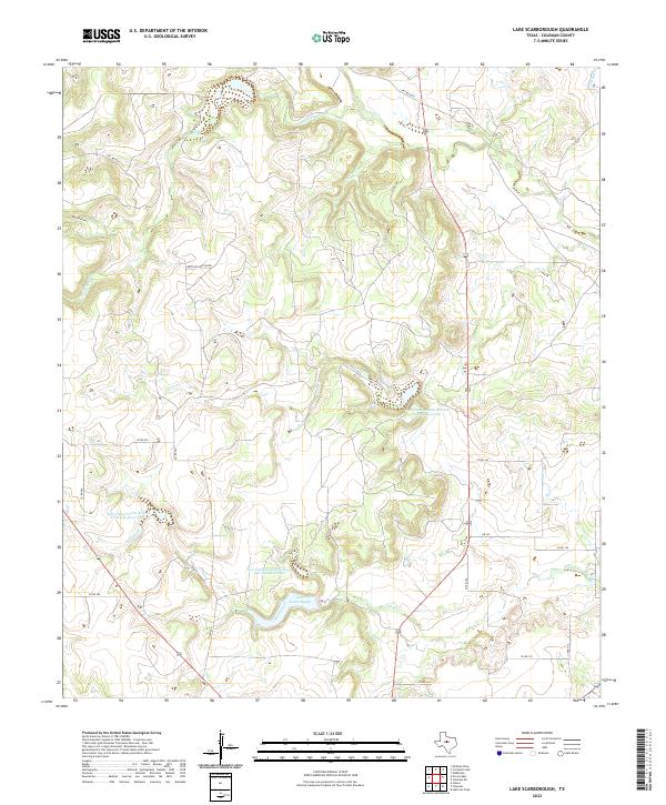 US Topo 7.5-minute map for Lake Scarborough TX