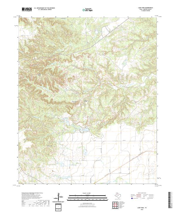 US Topo 7.5-minute map for Lake Theo TX