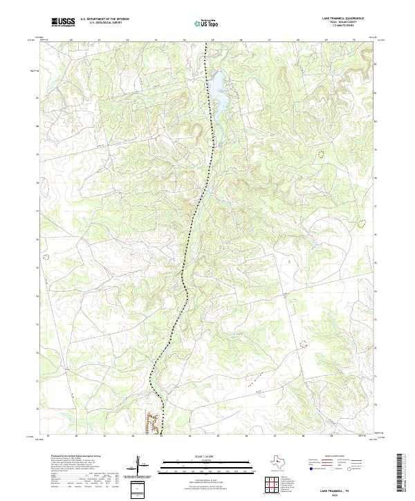 US Topo 7.5-minute map for Lake Trammell TX