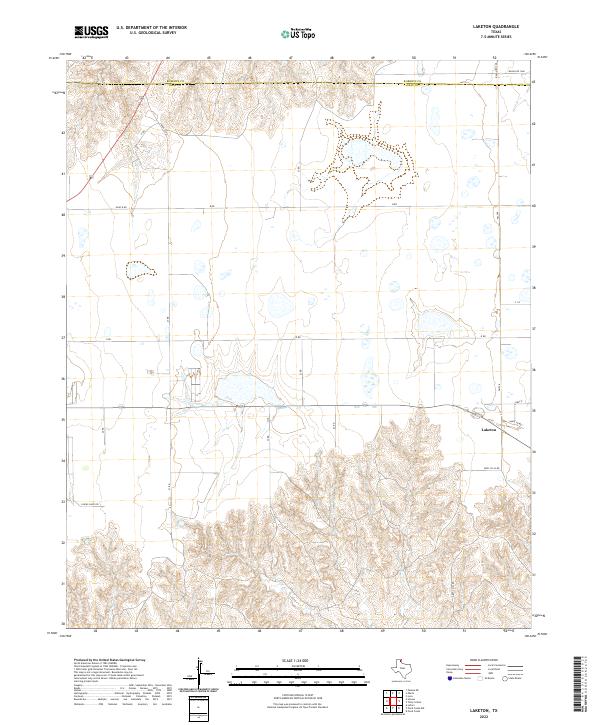 US Topo 7.5-minute map for Laketon TX