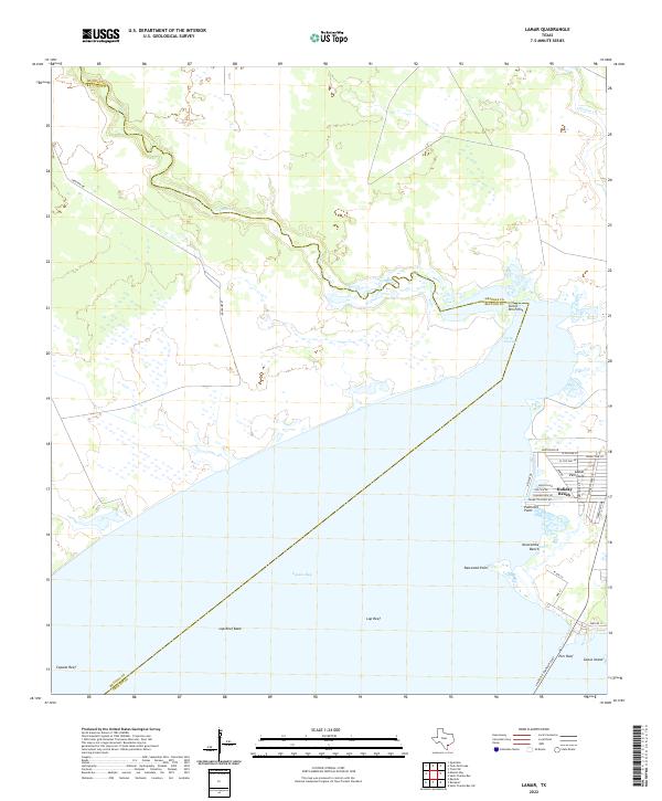 US Topo 7.5-minute map for Lamar TX