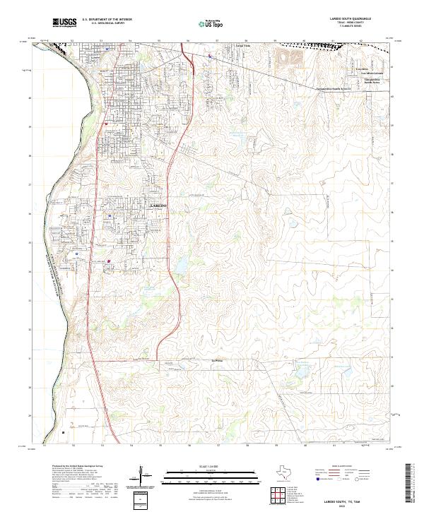 US Topo 7.5-minute map for Laredo South TXTAM