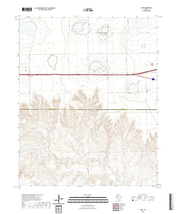 US Topo 7.5-minute map for Lark TX