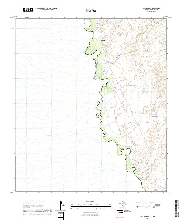 US Topo 7.5-minute map for Las Conchas TXCHH
