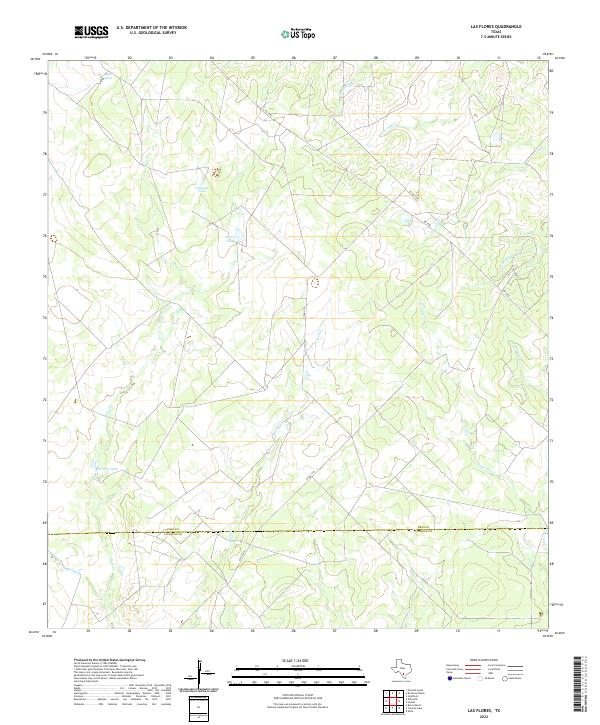 US Topo 7.5-minute map for Las Flores TX