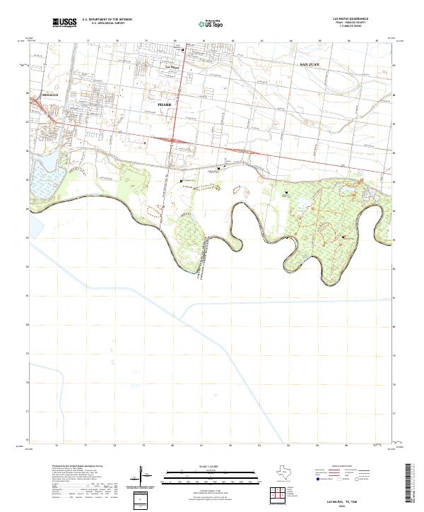 US Topo 7.5-minute map for Las Milpas TXTAM