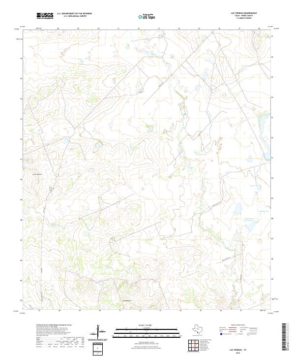 US Topo 7.5-minute map for Las Tiendas TX