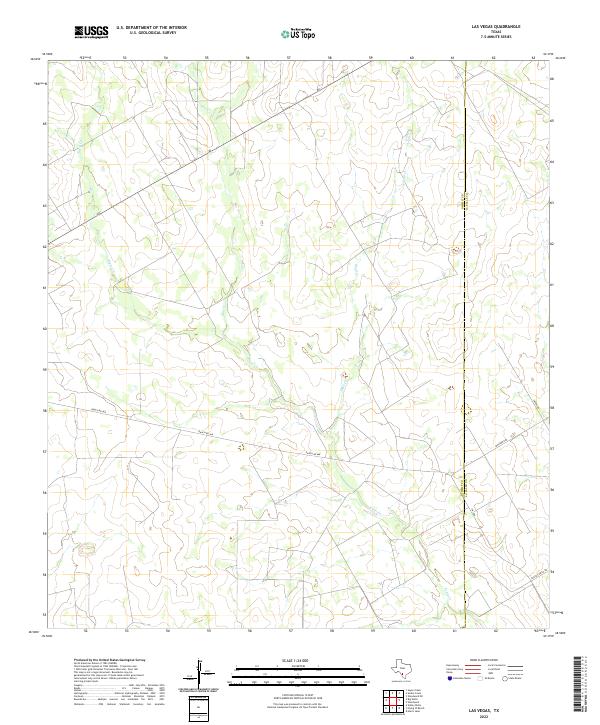 US Topo 7.5-minute map for Las Vegas TX