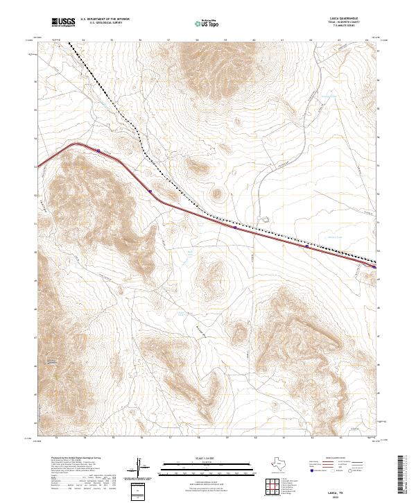 US Topo 7.5-minute map for Lasca TX