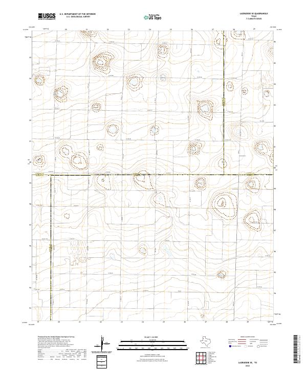 US Topo 7.5-minute map for Lazbuddie SE TX